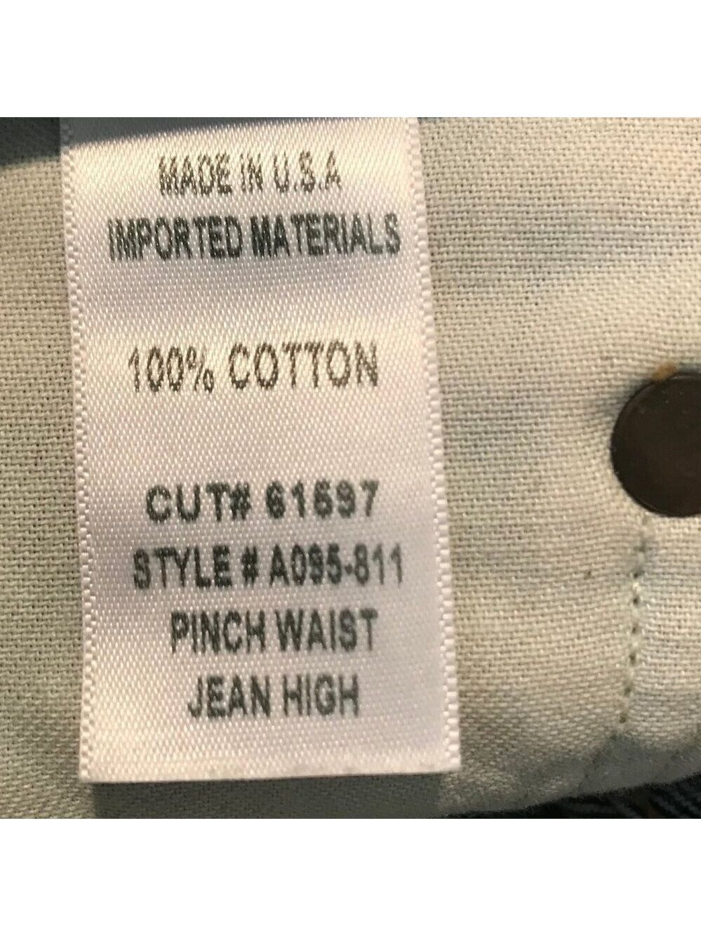 AGOLDE Pinch Waist Jean High 5 Pocket Zip Up Blue Jeans Size 24 - Picture 8 of 8